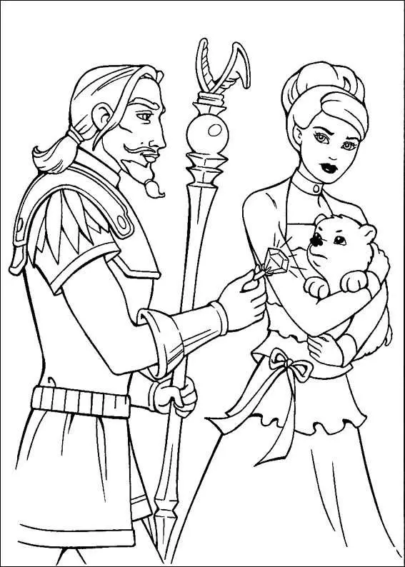 Barbie and The Magic Pegasus Children Coloring Pages 9