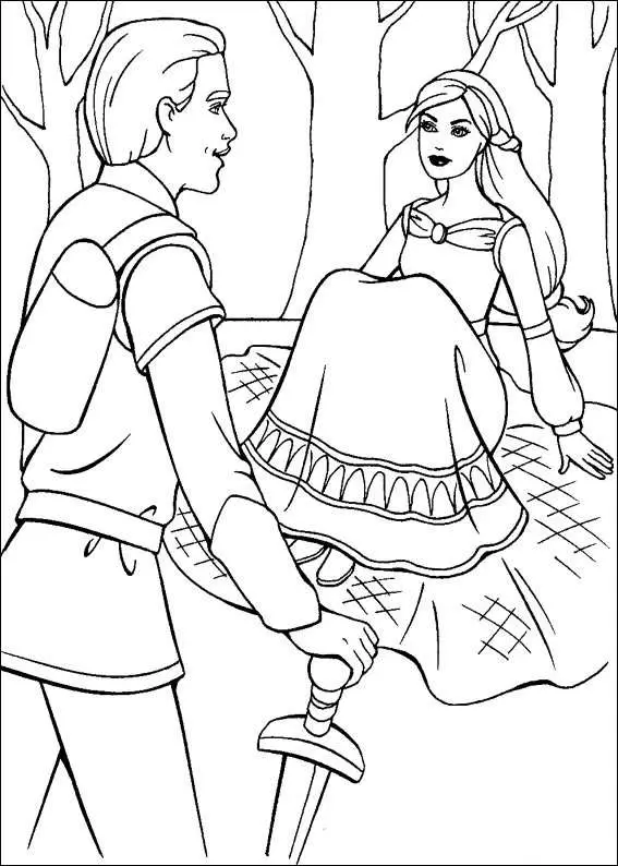 Barbie and The Magic Pegasus Children Coloring Pages 4