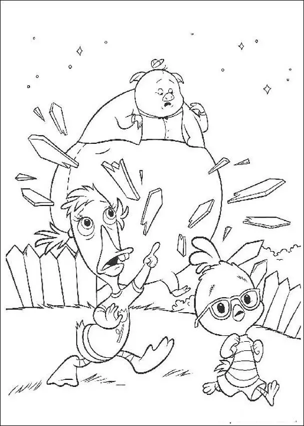 Chicken Little Children Coloring Pages 1