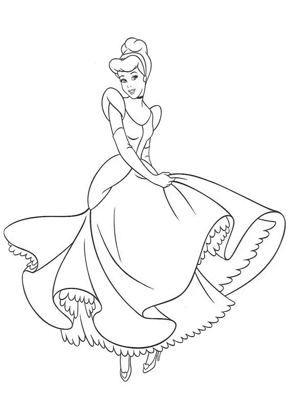 Cinderella 2 Children Coloring Pages 1