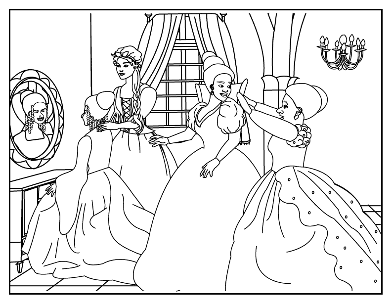 Cinderella 2 Children Coloring Pages 7