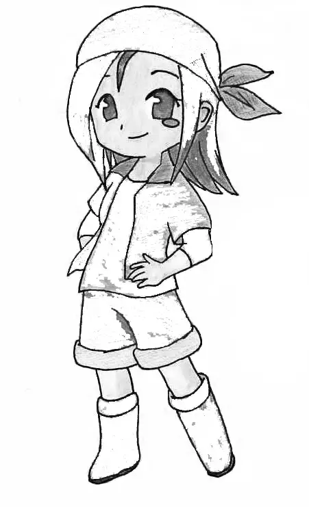 Harvest Moon Children Coloring Pages 7