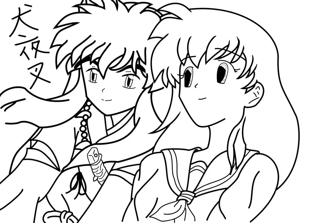 Inuyasha The Final Act Children Coloring Pages 8