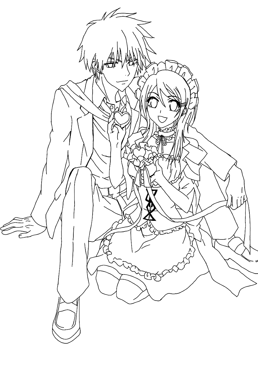 Maid Sama Children Coloring Pages 7
