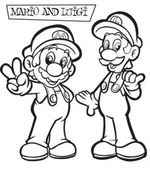 Super Mario Children Coloring Pages 1